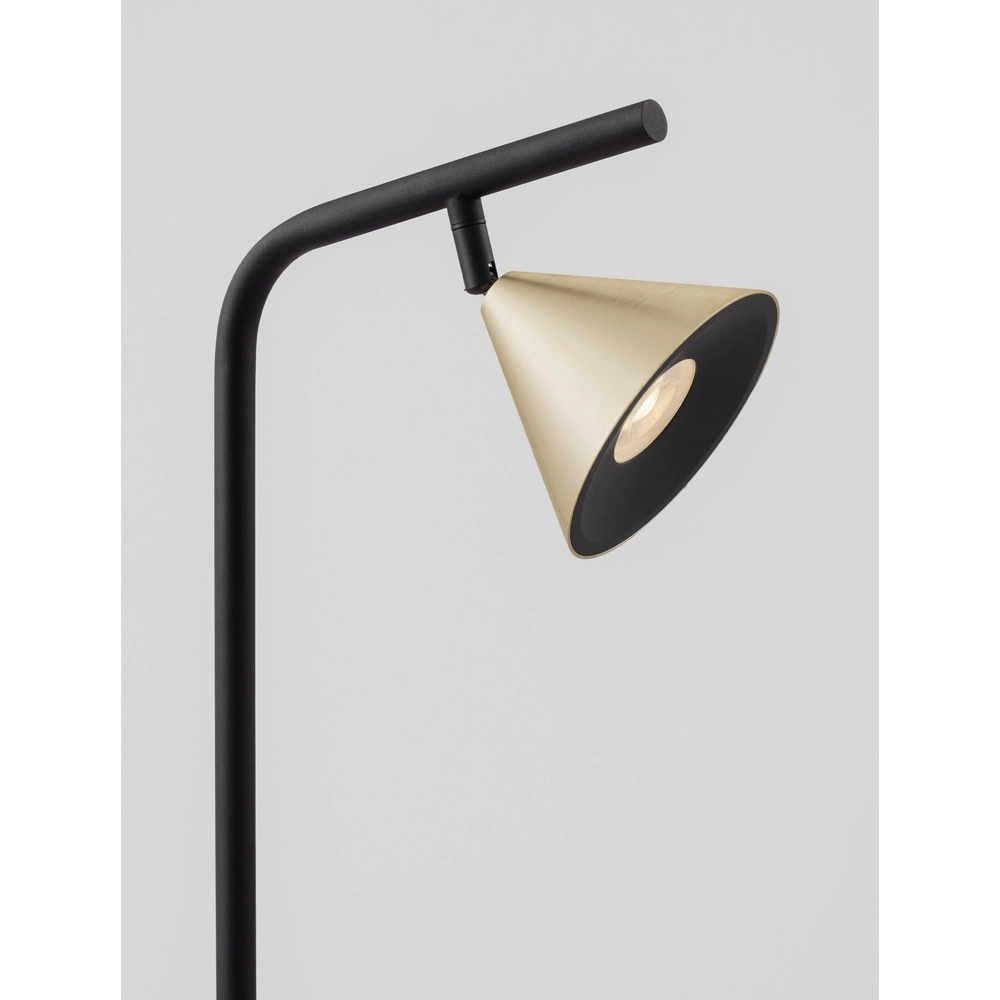 Vloerlamp Conico zwart met goud Lyora 5212017475473