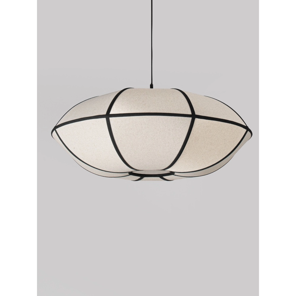 Hanglamp Brera zwart met wit Ø 70cm Lyora 5212017493576