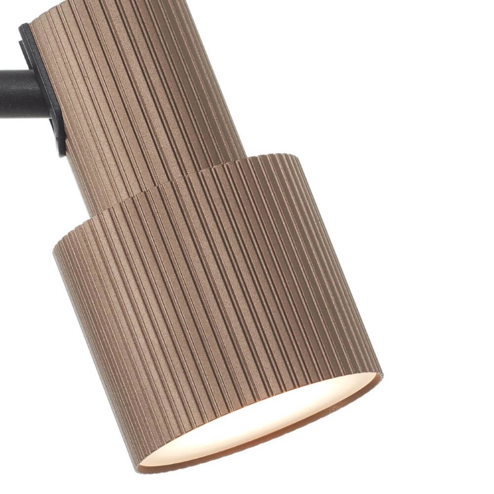 Design vloerlamp Cadiz zwart met brons Brilliant 4004353446924