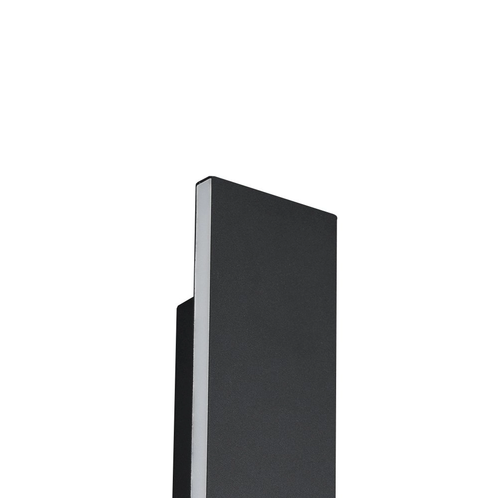 Design wandlamp Concha 28cm antraciet Trio 4017807433401