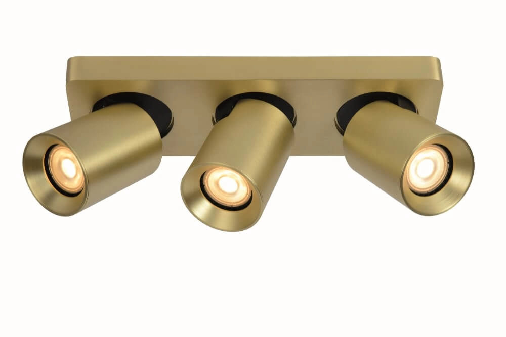 3-lichts opbouwspot Megano goud richtbaar