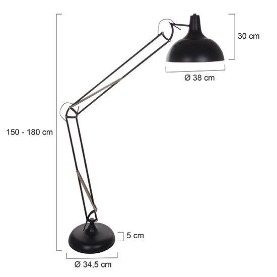 Landelijke vloerlamp Office XXL Steinhauer 8712746101577