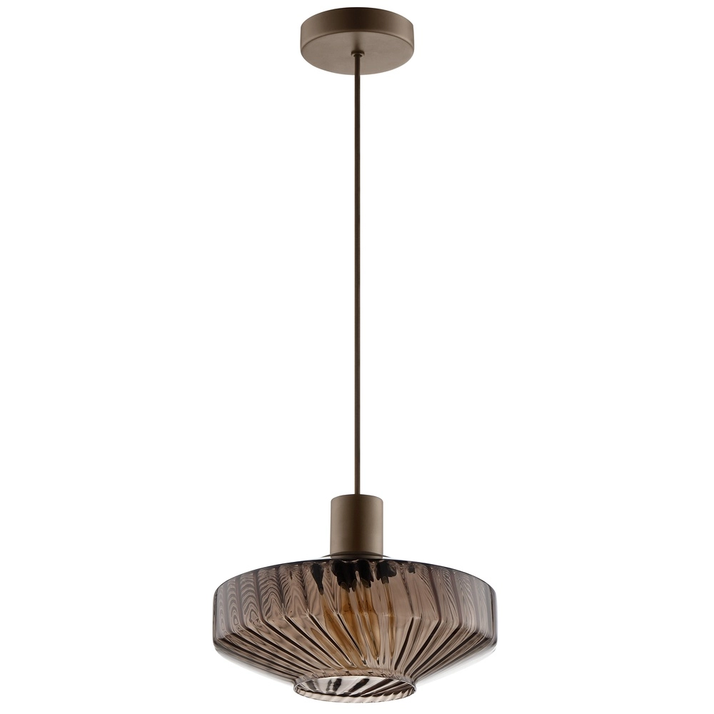 Unieke hanglamp Lyn koffie bruin Ø 28cm Brilliant 4004353476990