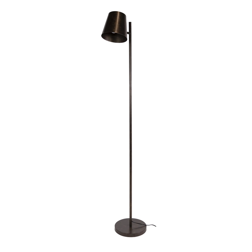 Metalen vloerlamp Flex 157cm - urban bruin Lyora 8716803512481