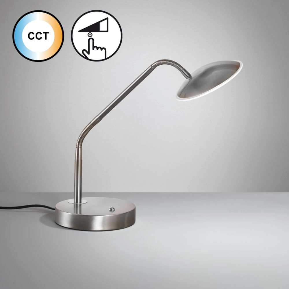 Nikkel leeslamp Tallri dimbaar Fischer & Honsel 4003694507004