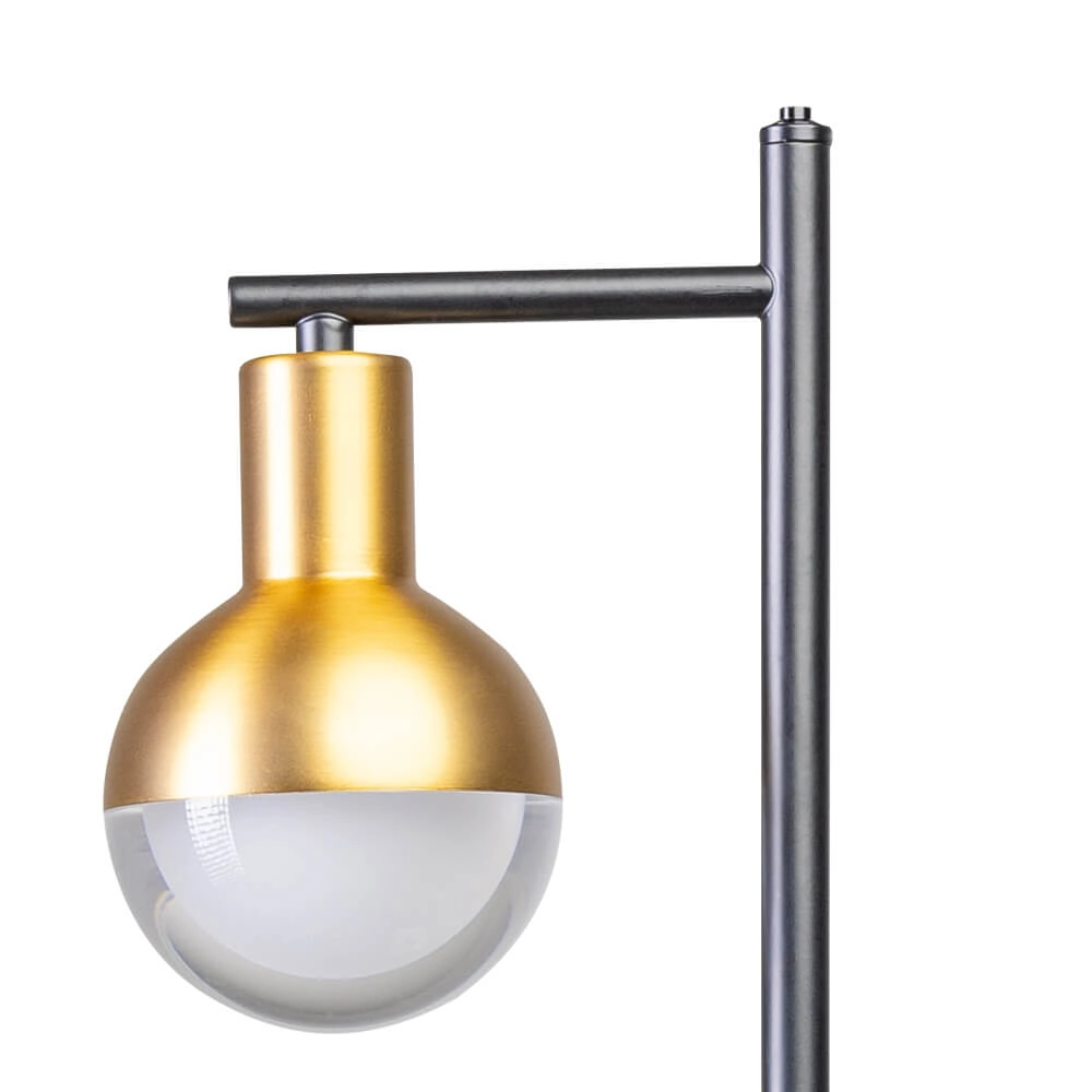 Vloerlamp Drop zwart met goud ETH 8720195306528