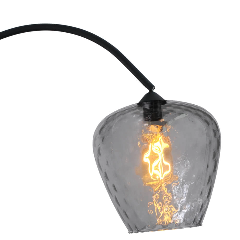 Booglamp Porto Diamond smoke glas - Ø 21cm Masterlight 8718121268651