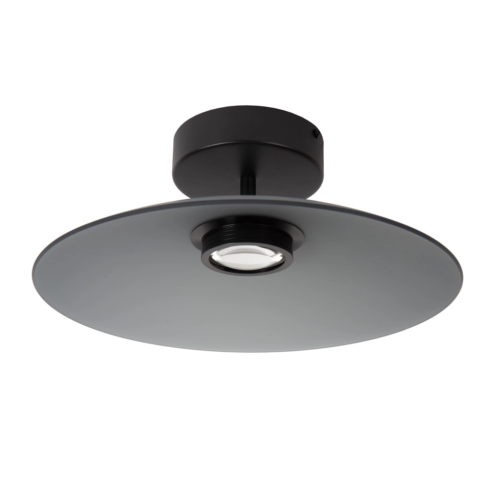 Strakke plafondlamp Menga Ø 40cm smoke glas Premium by Lucide 5411212251237