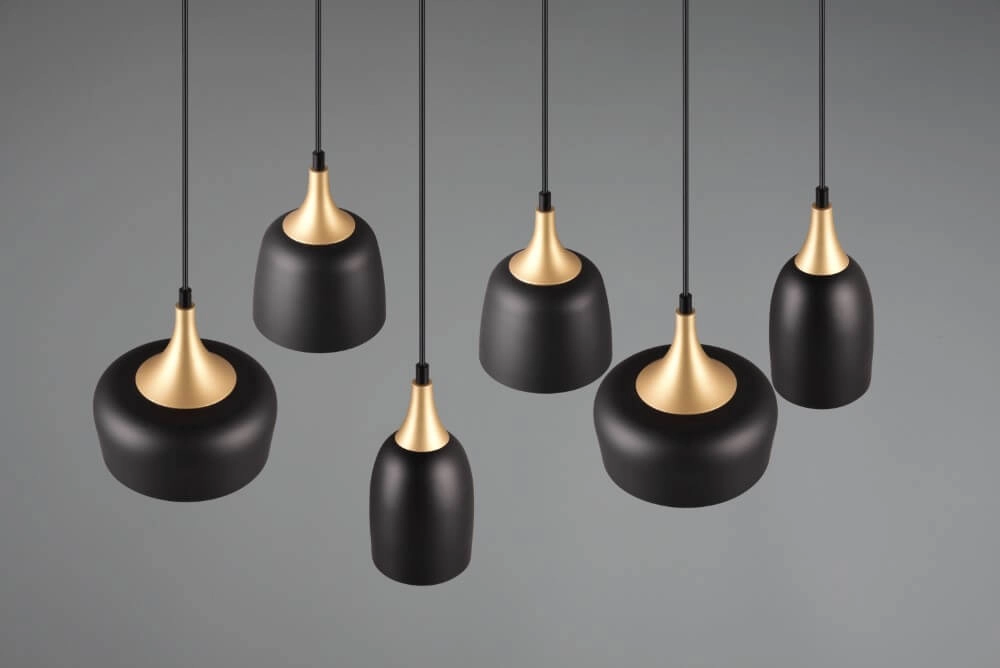 Design hanglamp Chiraz zwart 6-lichts Trio 4017807566864