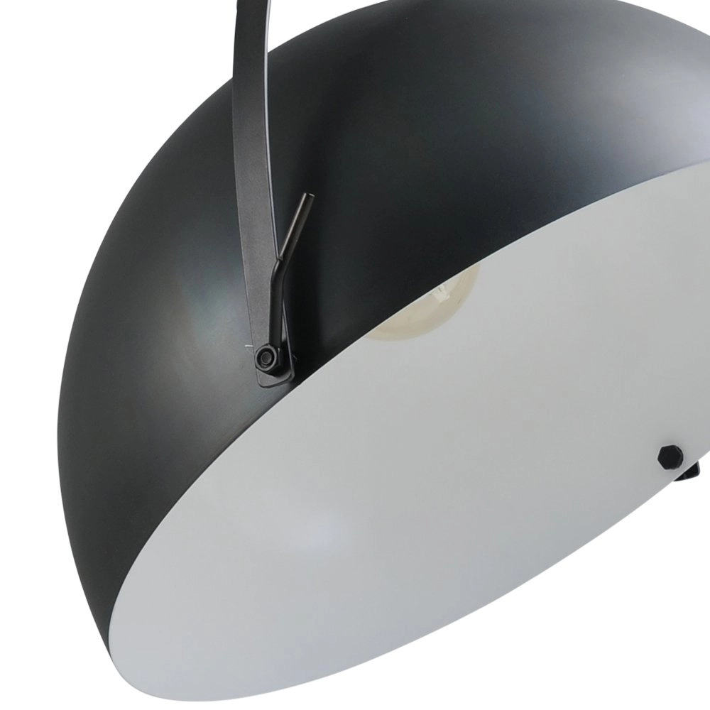 Landelijke hanglamp Larino 60 retro zwart met wit Masterlight 8718121234595