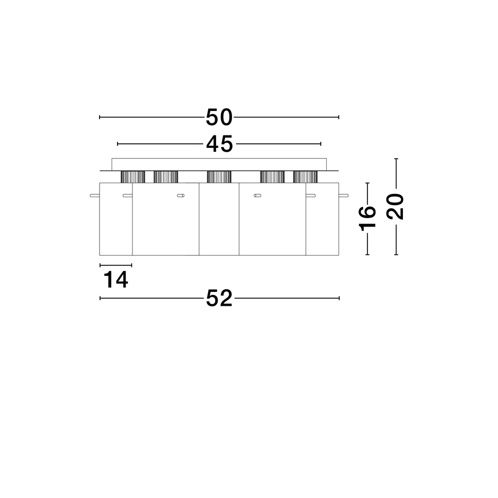 Design plafondlamp Mirbi 5-lichts zwart Lyora 5212017468468
