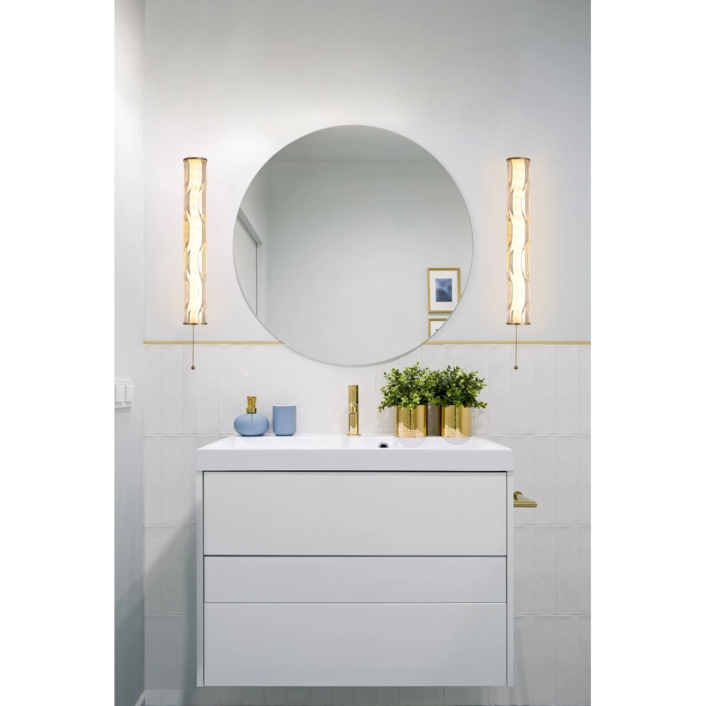 Wandlamp Vibrate goud 43cm Searchlight 5053423299280