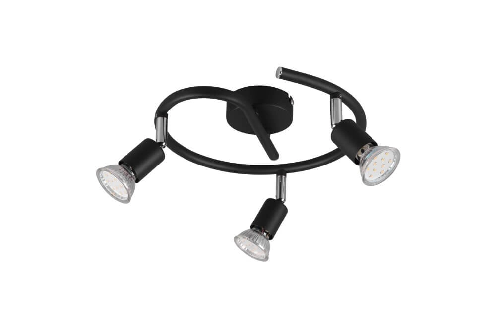 Spot Paris 3-lichts zwart Spot Paris 3-lichts zwart