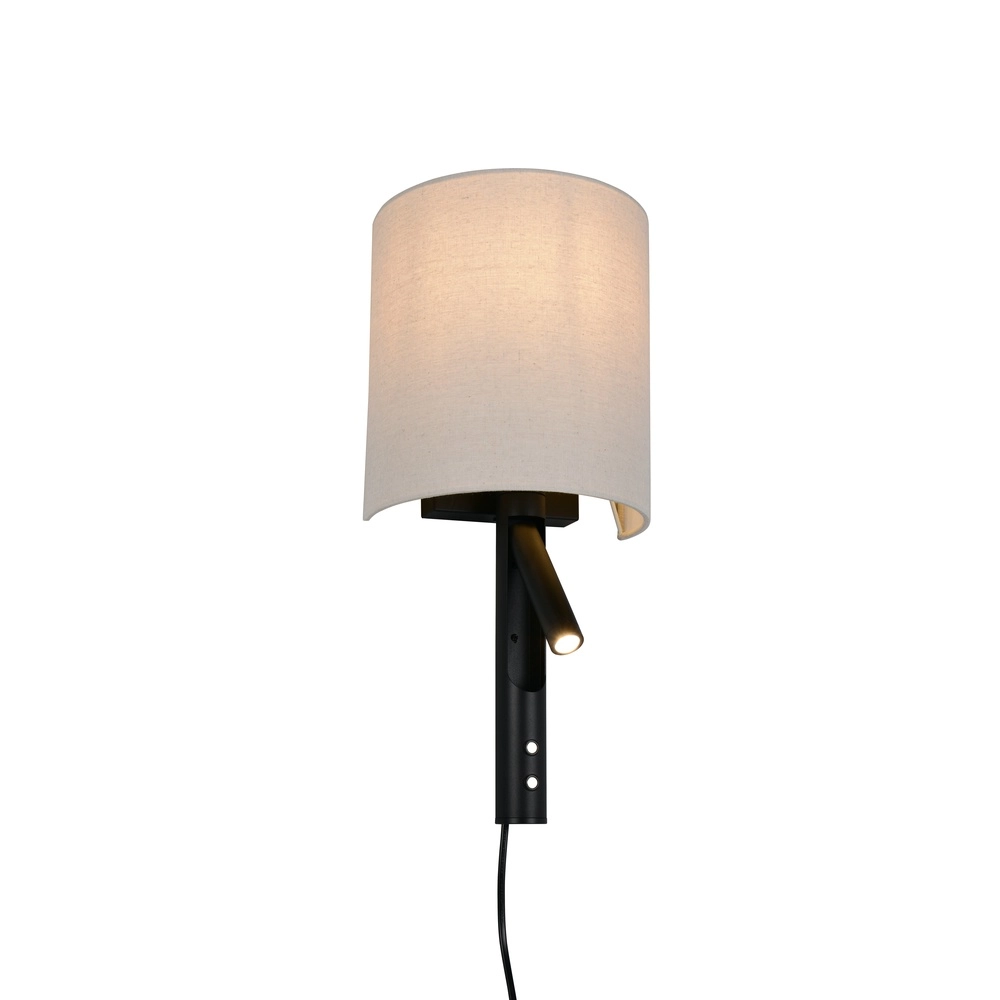 Wandlamp Mavia zwart
