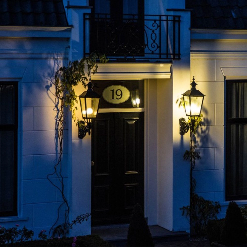 Vierkante wandlamp Braamt M 43 nostalgie - zwart KS Verlichting 8714732122740