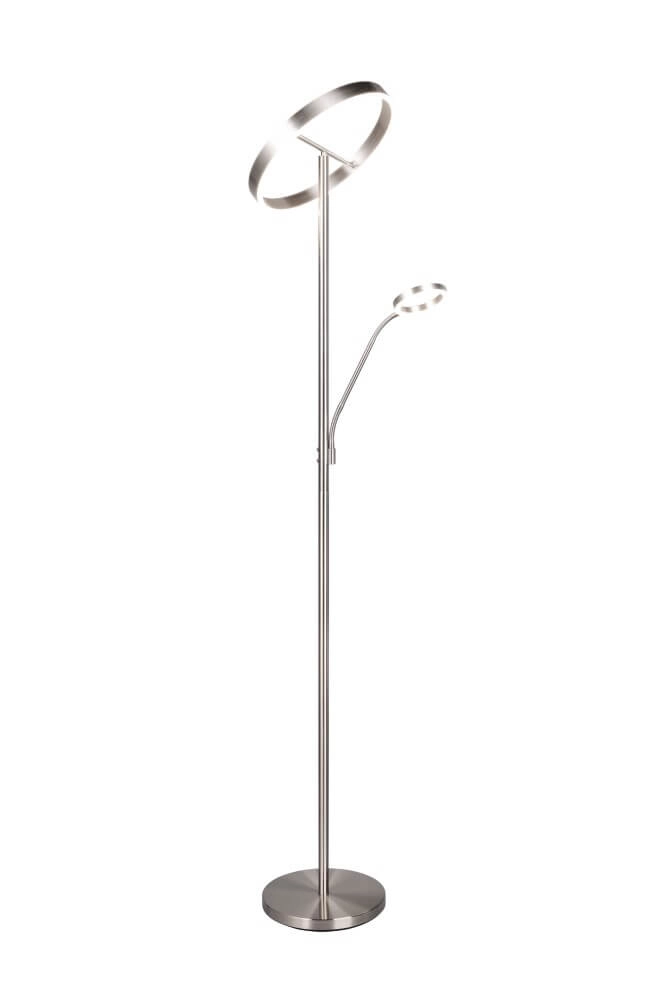 Design leeslamp Willis RVS - 180cm Trio 4017807618129