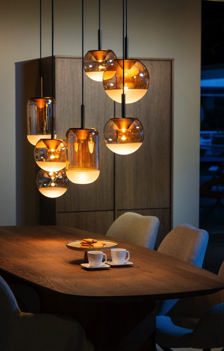 Eetkamer hanglamp Yvonne 9-lichts ETH 8720195311634