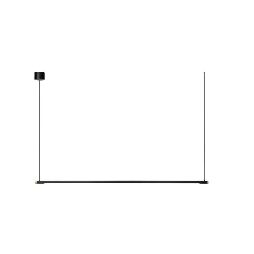 Strakke hanglamp Marnik zwart 150cm Premium by Lucide 5411212421210