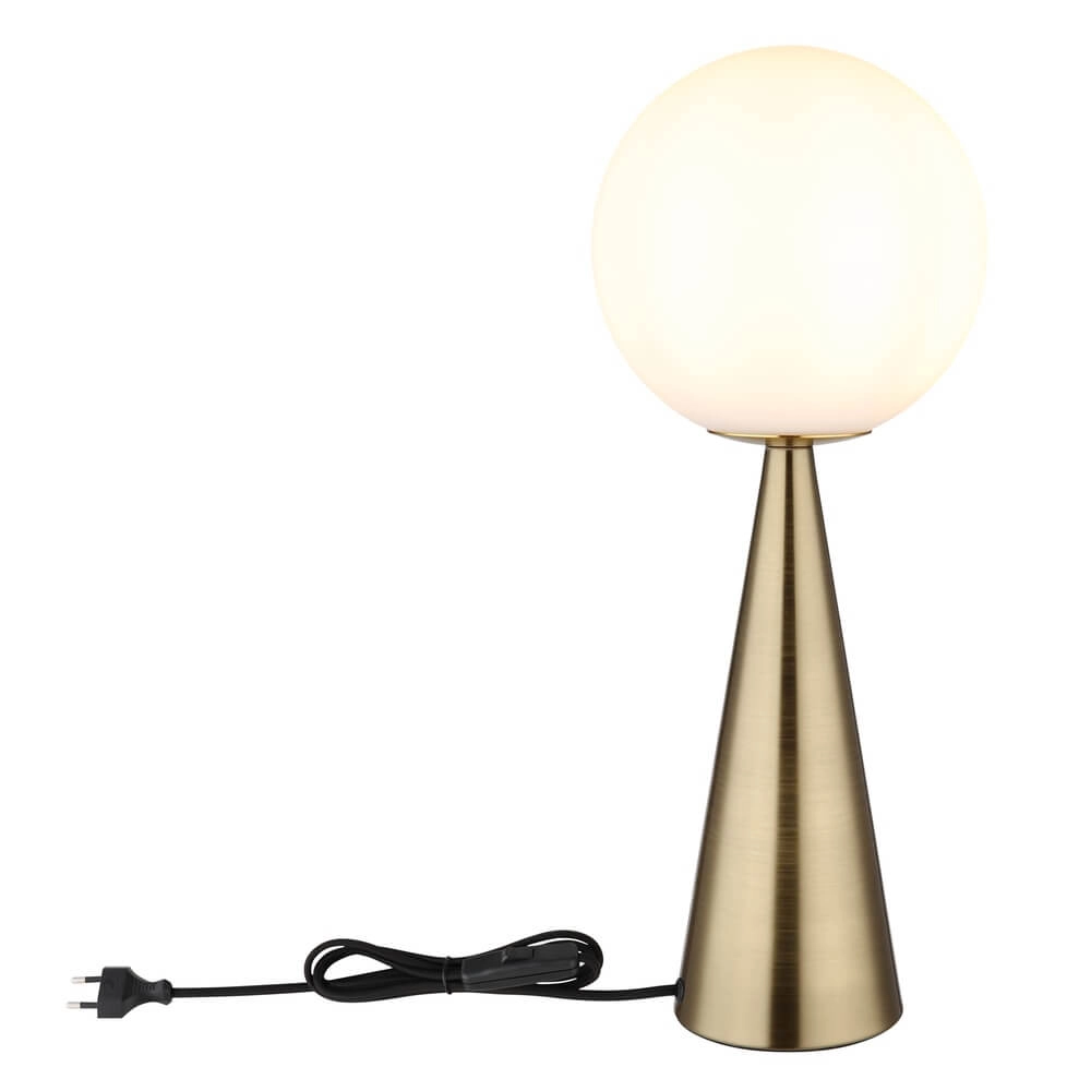 Tafellamp Pinpal met wit bol glas Globo 9007371447343