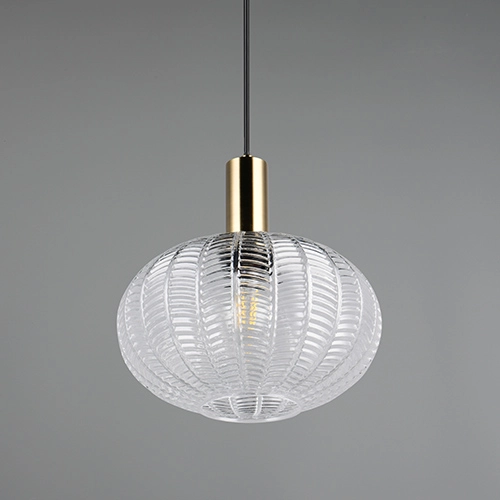 Klassieke hanglamp Elvezia transparant glas Trio 4017807682045