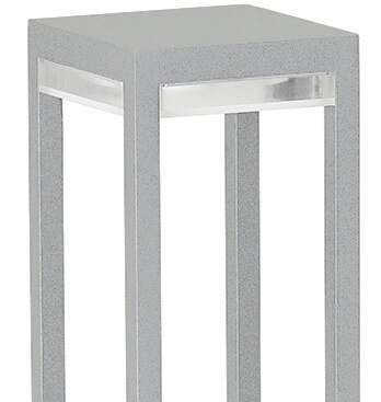 Tuinverlichting vierkant Poast 70cm - grijs Albert 4007235922806