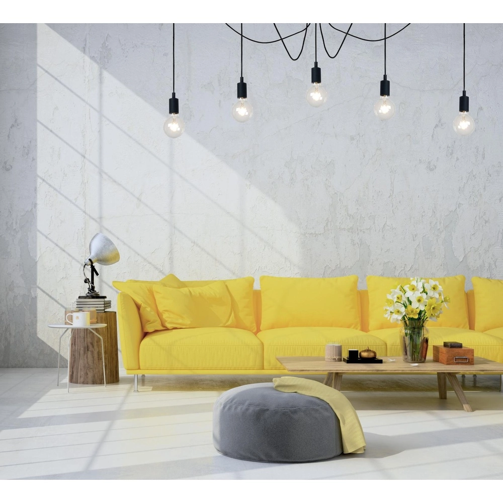 5-lichts hanglamp zwart Fix geschikt voor vide Lucide 5411212082701