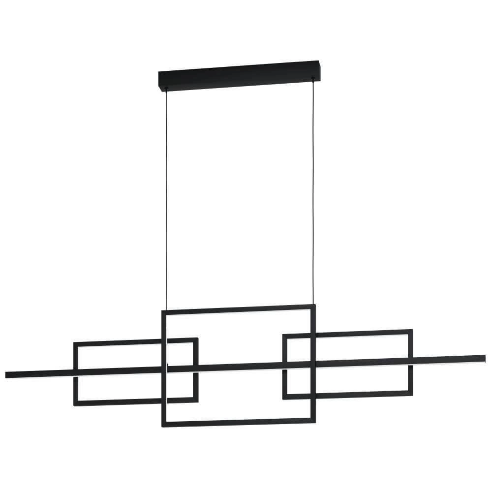 Kantoor hanglamp Puebla 150cm - zwart