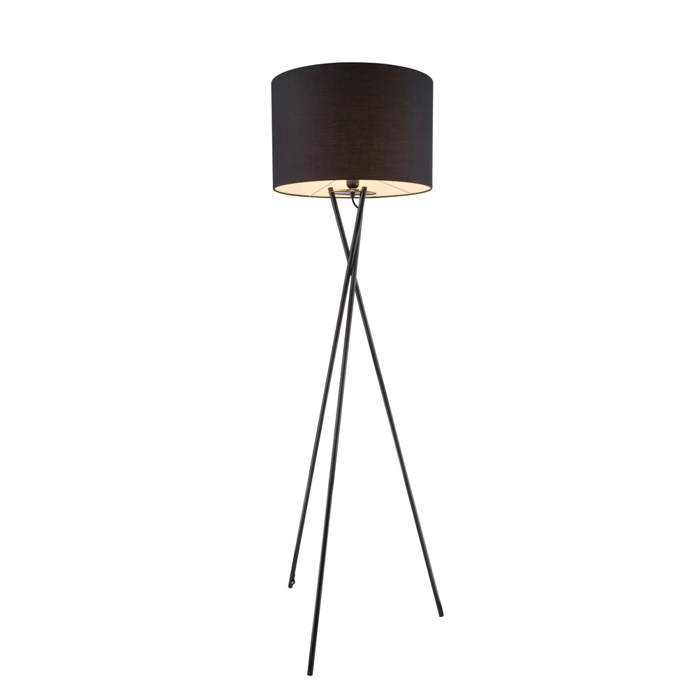 Tripod vloerlamp Gustav zwart