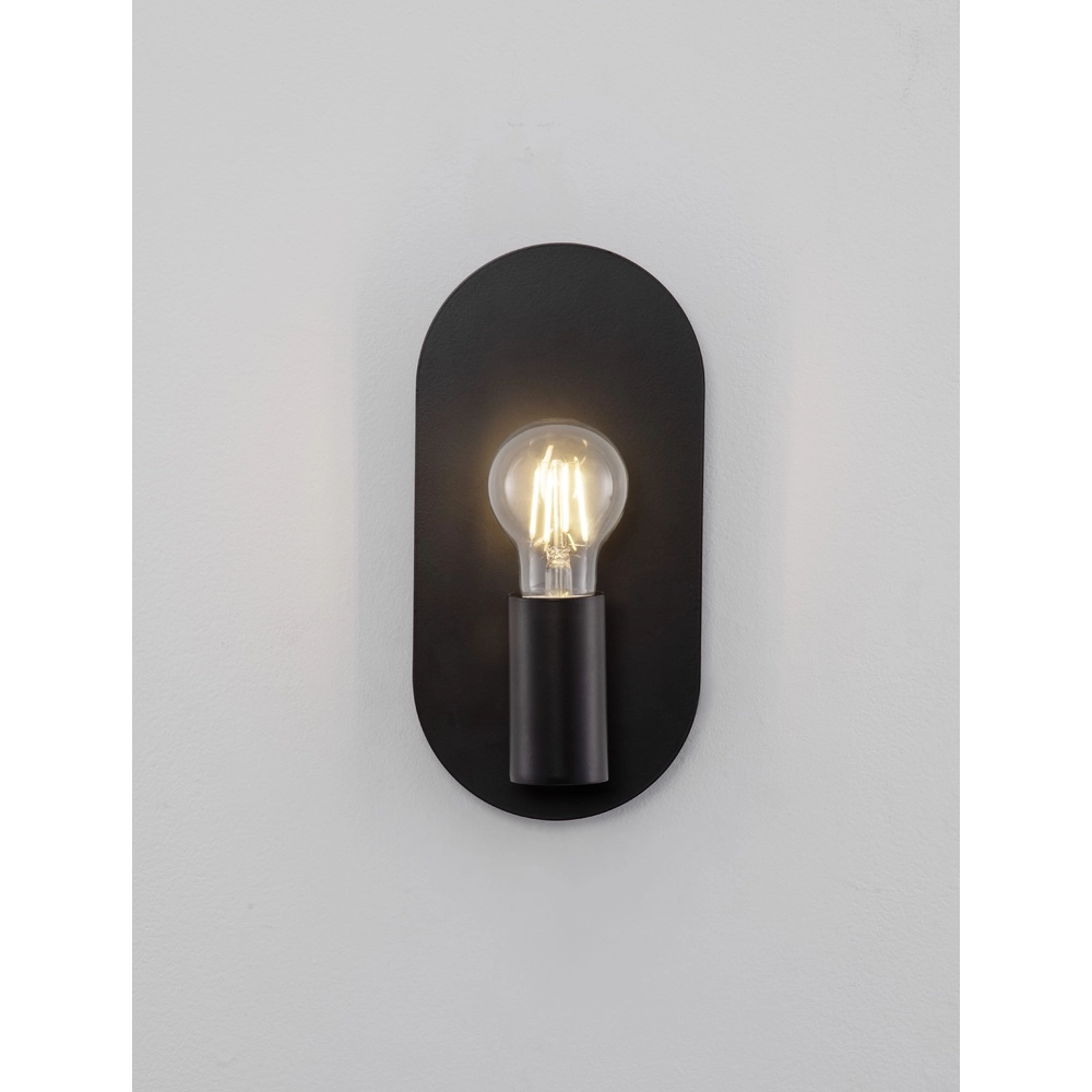 Wandlamp Royal ovaal zwart