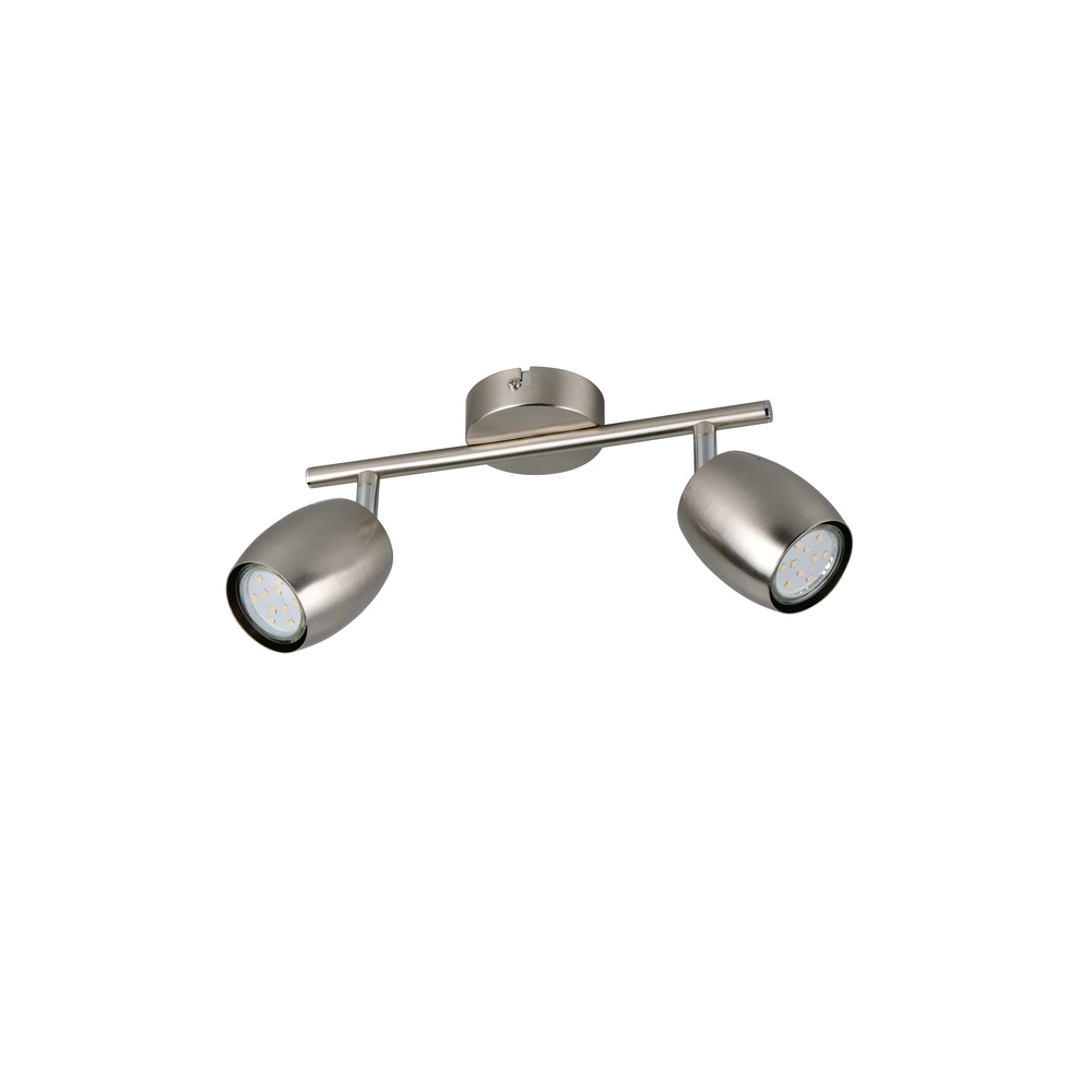 Plafondlamp Nancy 2-lichts nikkel Trio 4017807656688