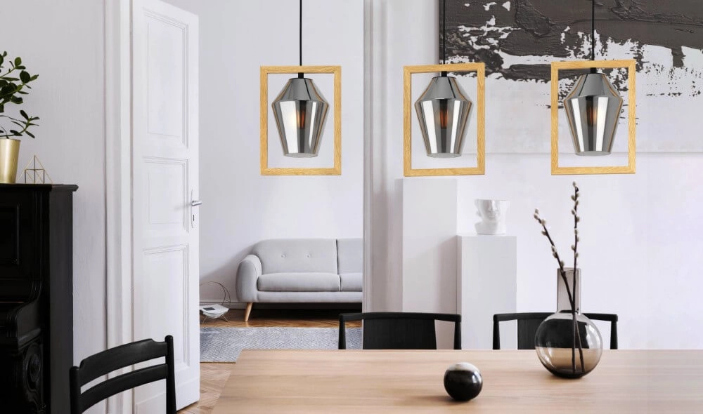 Houten hanglamp Viglioni eettafel Eglo 9002759997021