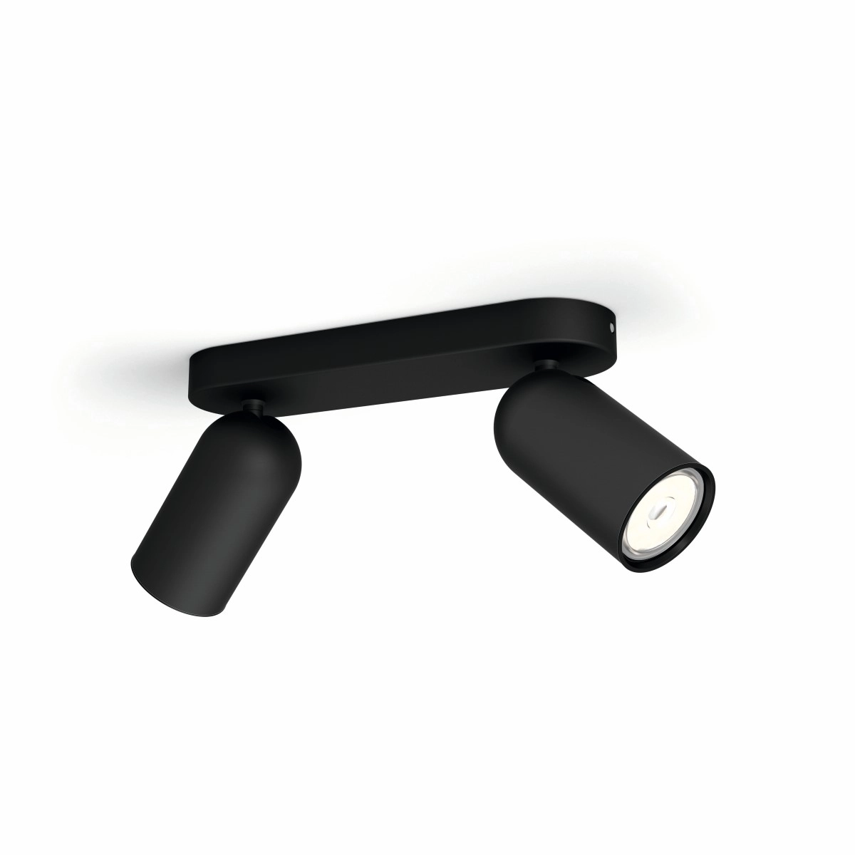 Opbouwspot Pongee 2-lichts zwart Philips 8718696164815