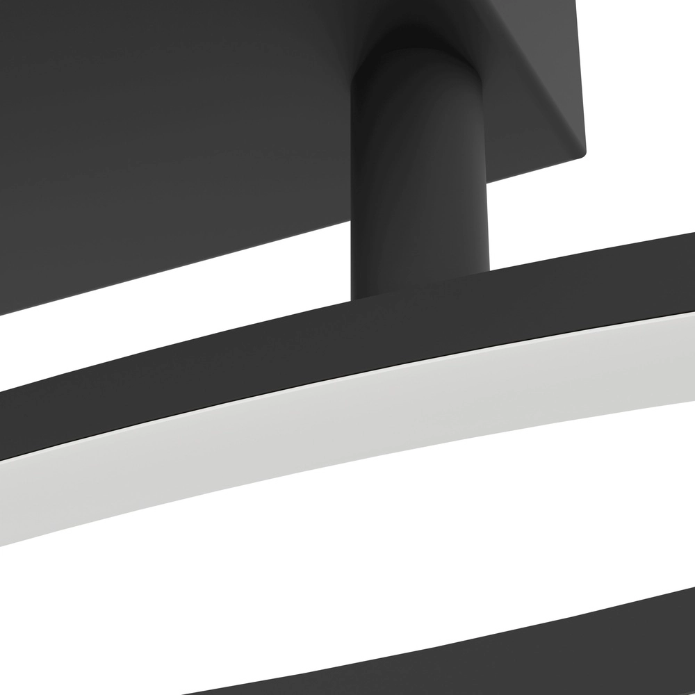 Chique led plafondlamp Grisolia 84cm - zwart Eglo 9008606316151