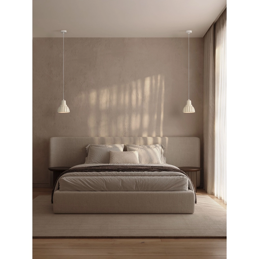 Hanglamp Picco wit met crème