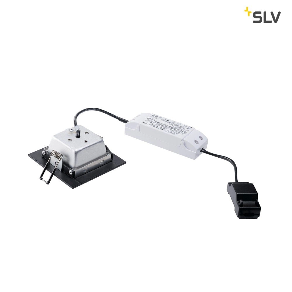 Inbouwspot Frame Basic led 9cm zwart SLV 4024163158138
