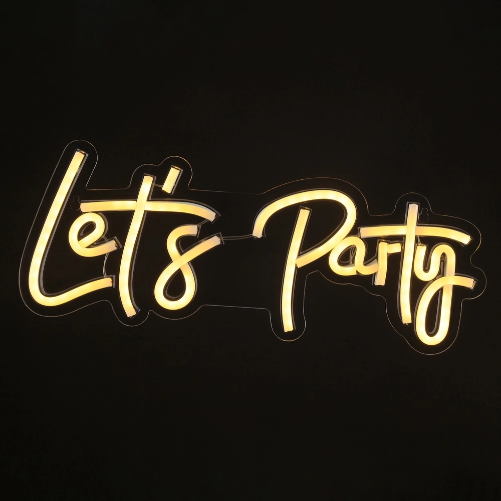 Neon wandlamp Neon-Tales "Let's party" Brilliant 4004353477874