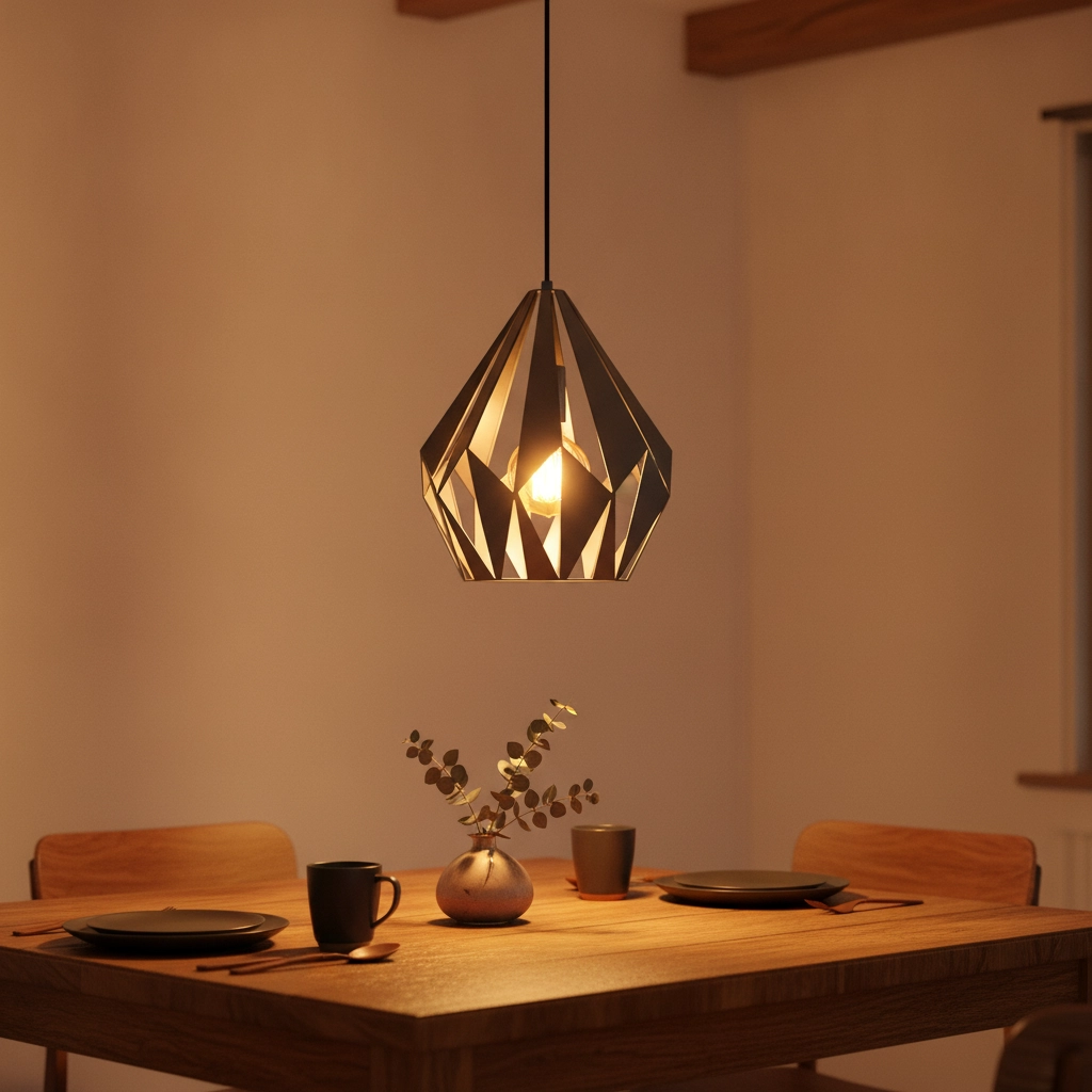 Grijze hanglamp Carlton 1 Ø 31cm