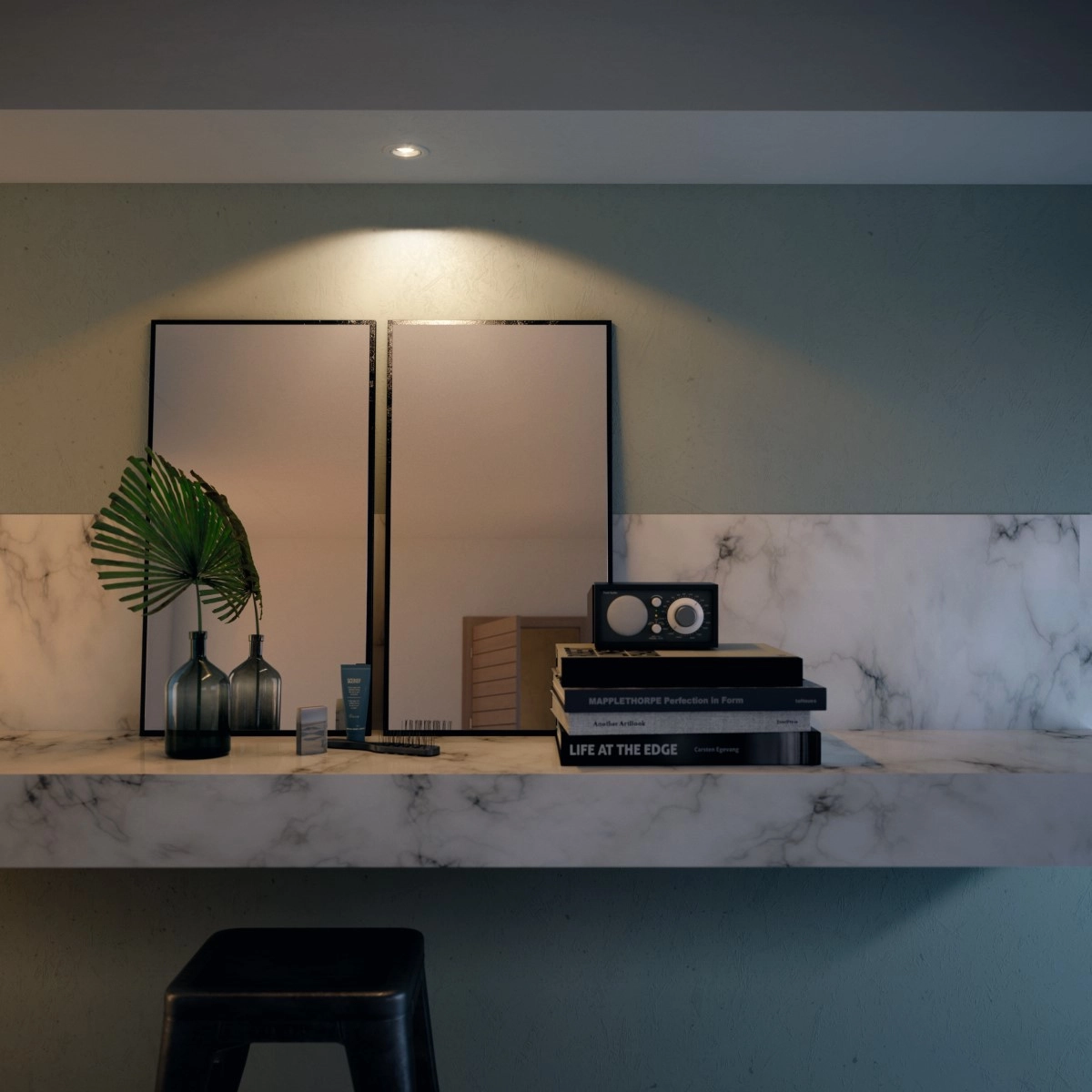 Richtbare inbouwspot Enneper GU10 9cm rond wit Philips 8718696160367