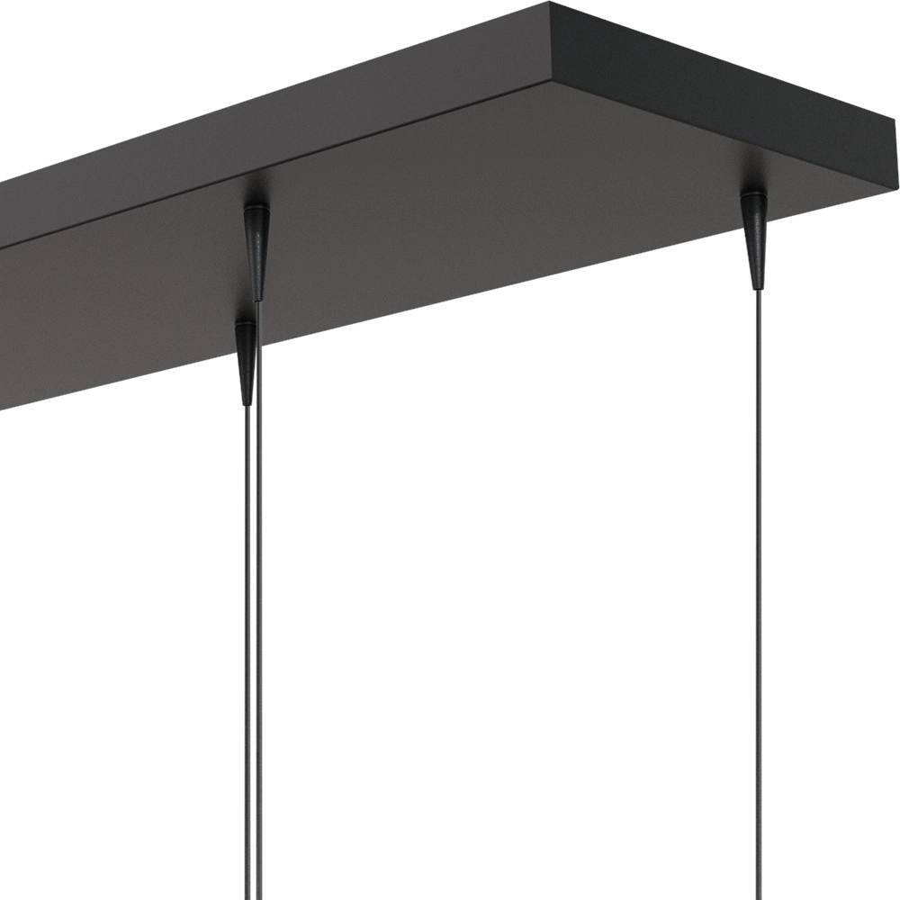 8-lichts hanglamp Talana 130 x 25cm zwart Ø 6cm DTW Masterlight 8718121389172