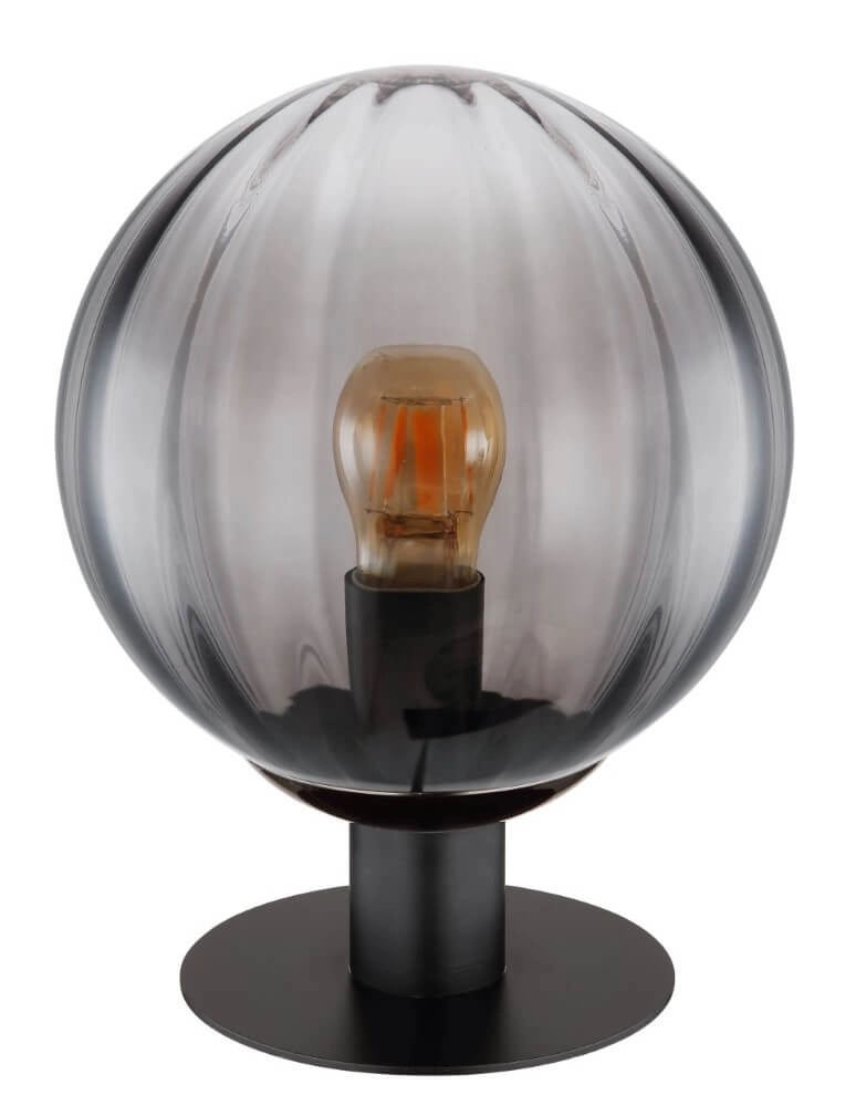 Tafellamp Dallerta zwart met smoke glas Globo 9007371458561