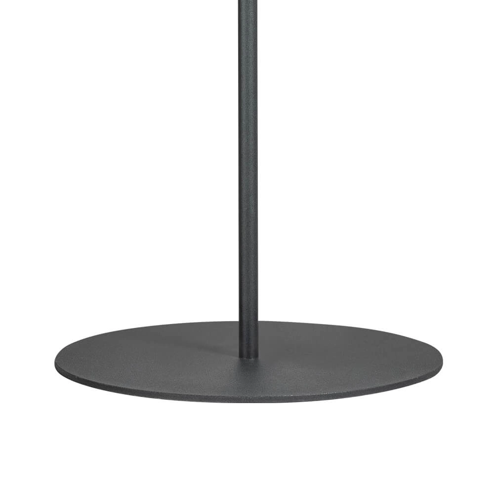 Design vloerlamp Davina 2-lichts zwart met smoke glas ETH 8720195302759