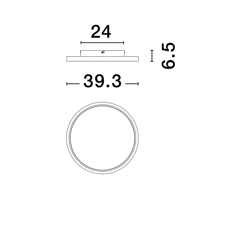 Plafonniere Chet Ø 58,3cm met RGB functie Lyora 5212017450135