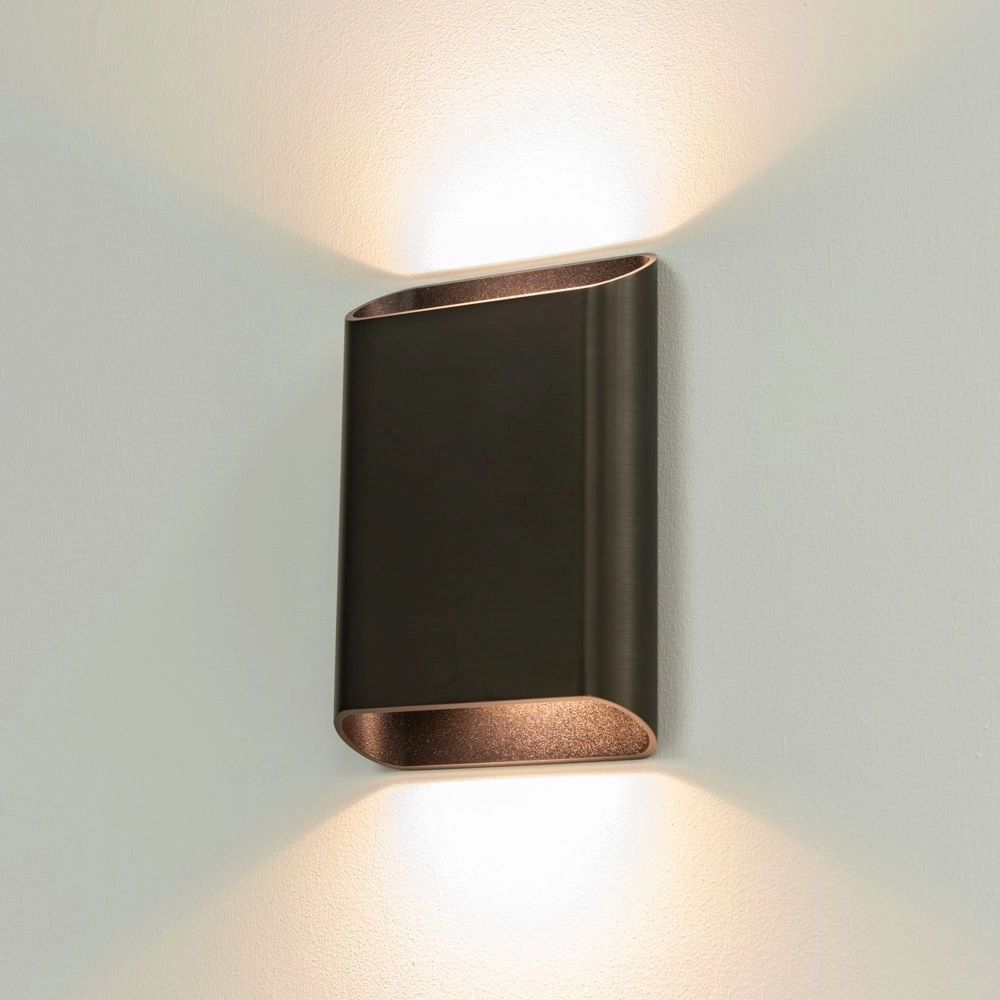 Wandlamp Diaz L donker brons