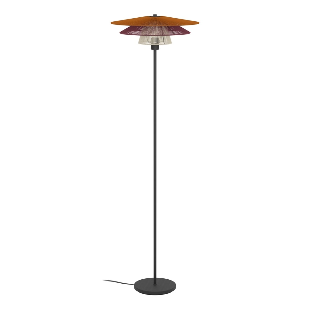 Draadlamp Pignona vloer gekleurd