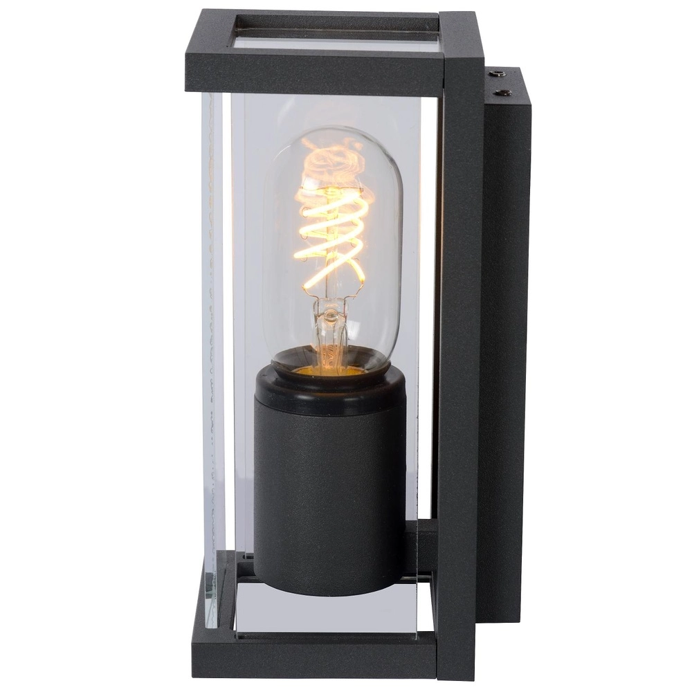 Strakke wandlamp Claire antraciet Lucide 5411212271549