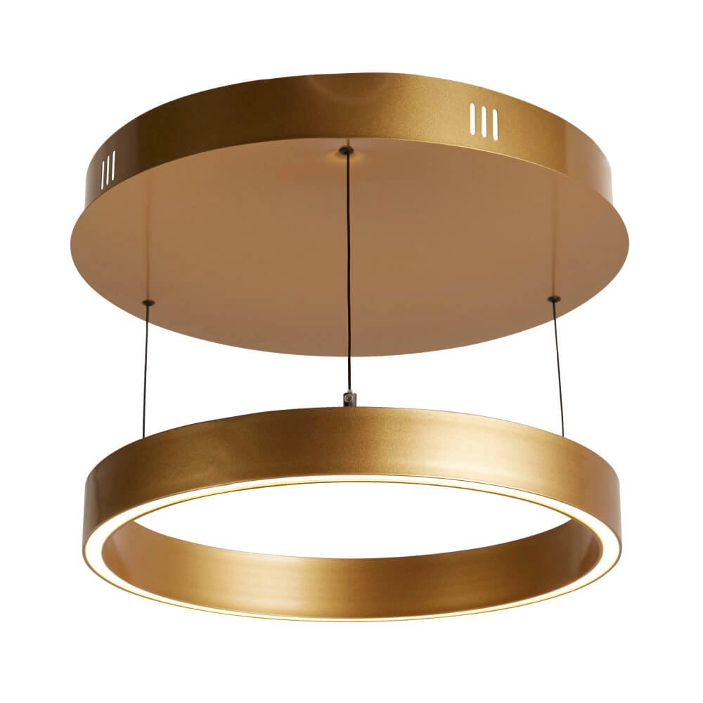 Goude hanglamp Layla rond Ø 44cm Searchlight 5053423255729