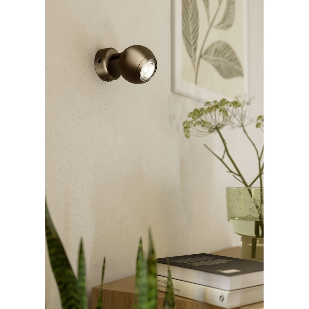 Design wandlamp Bimeda 1 donker brons Eglo 9008606391134