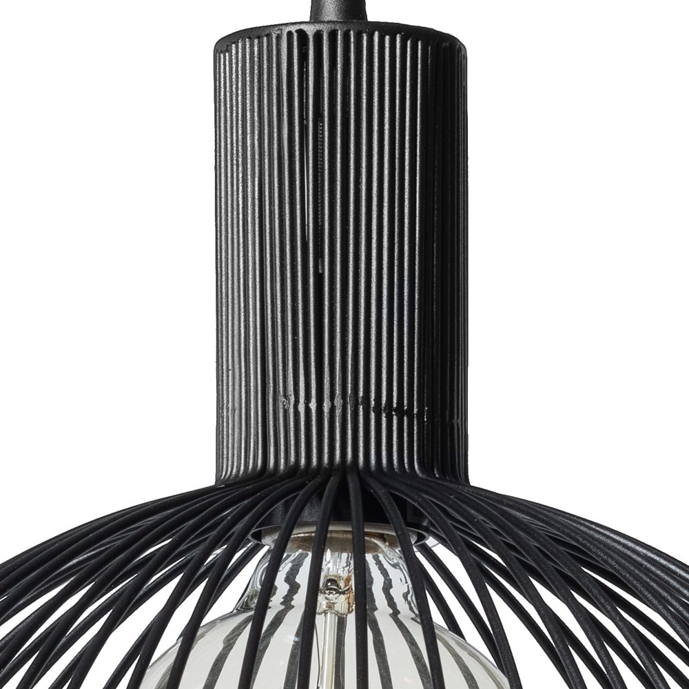 Zwarte hanglamp Wire Ø 40cm ETH 8719075184509