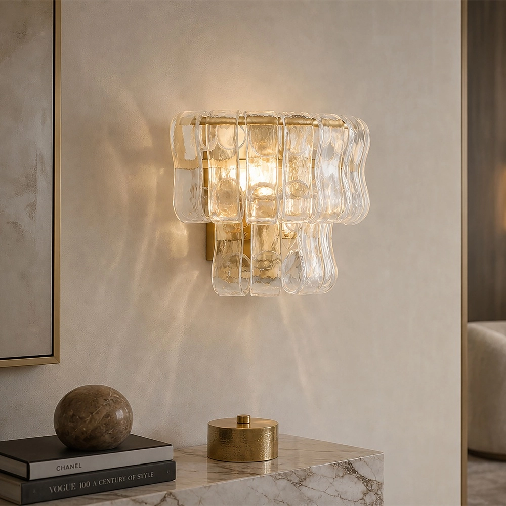 Wandlamp Bowlight goud Searchlight 5,05342E+12