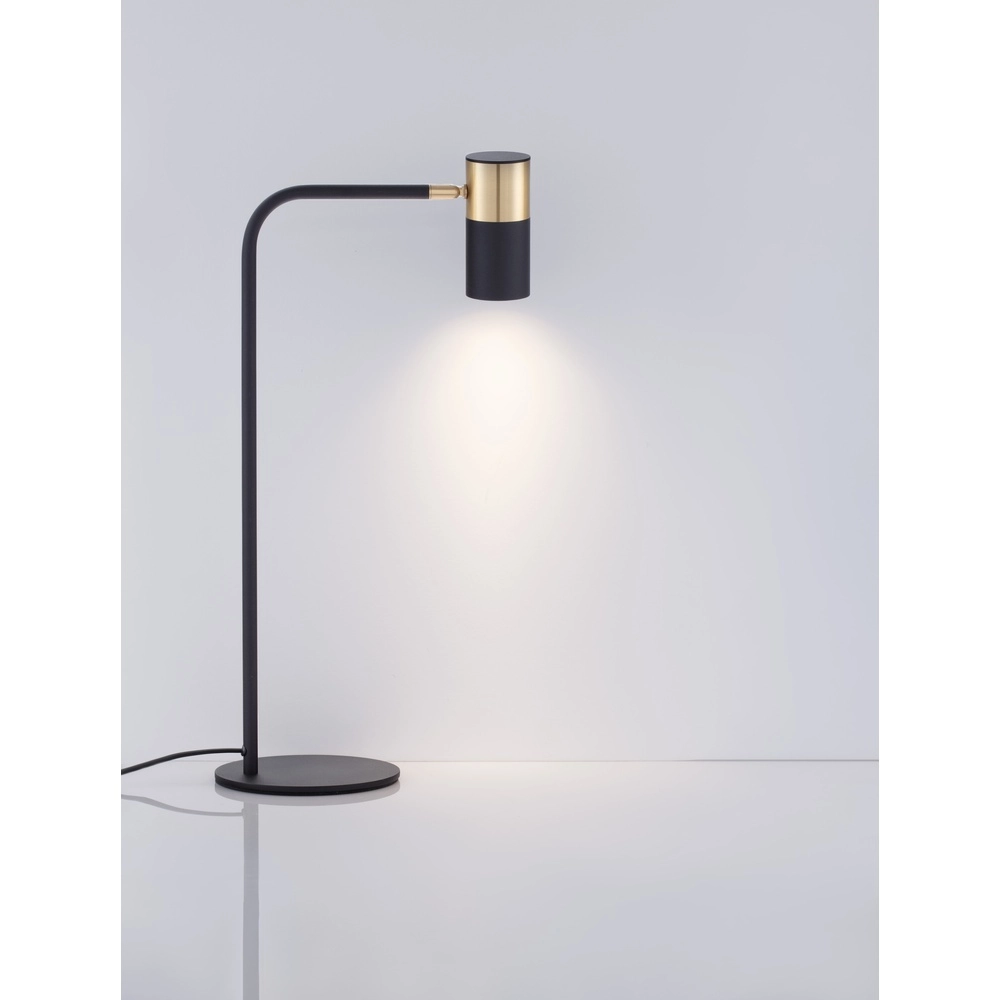 Tafellamp Pongo zwart met goud